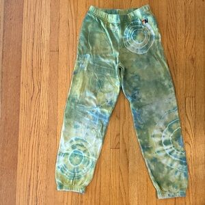Aviator Nation Kids Tie-Dye Green Sweatpants